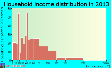 Saltillo household income distribution