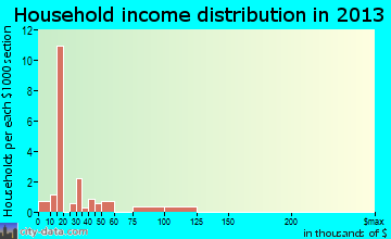 Pittsboro household income distribution