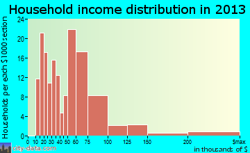 New Hope household income distribution