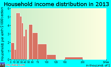 Holland household income distribution
