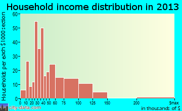 Florence household income distribution
