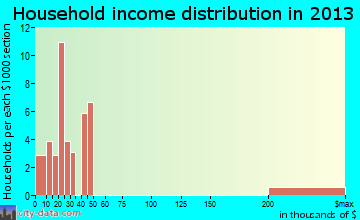Bogue Chitto household income distribution