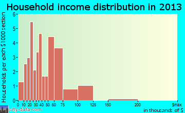 Parkway household income distribution