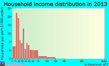 Rich Hill household income distribution