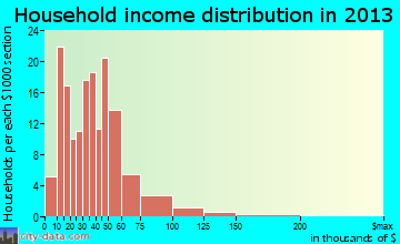 Slater, MO household income