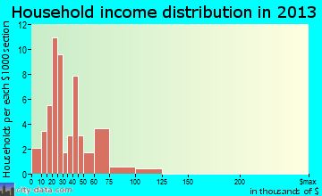 Verona household income distribution