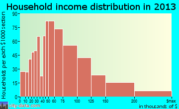 Manchester household income distribution