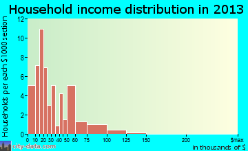 Conway household income distribution