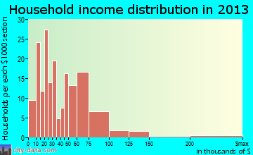 Buckner household income distribution