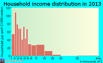 Bolivar household income distribution