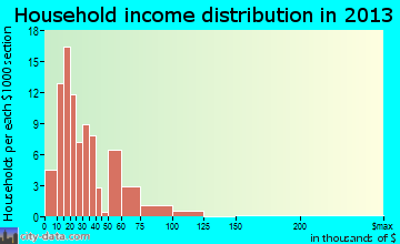 Appleton City household income distribution