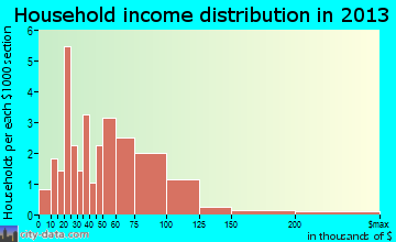 Agency household income distribution