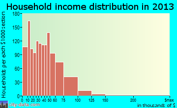 Ferguson household income distribution