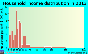 Holcomb household income distribution