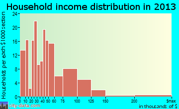 Holts Summit household income distribution