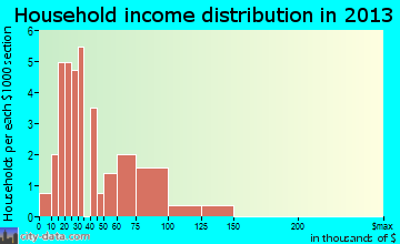 Holt household income distribution