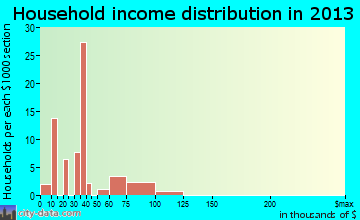 Horine household income distribution