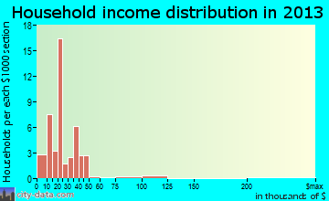 Junction City household income distribution