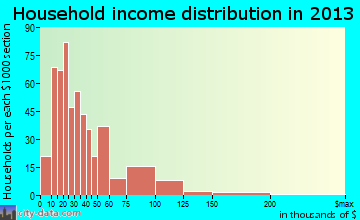 Lewistown household income distribution