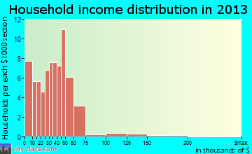 Terry household income distribution