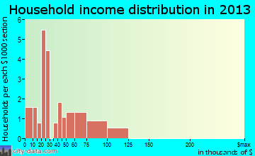 Twin Bridges household income distribution