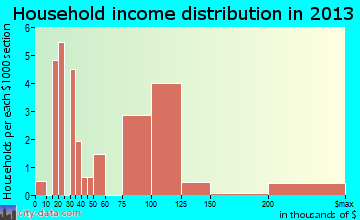 Ulm household income distribution