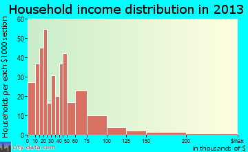 West Point household income distribution