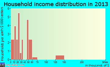 Steele City household income distribution
