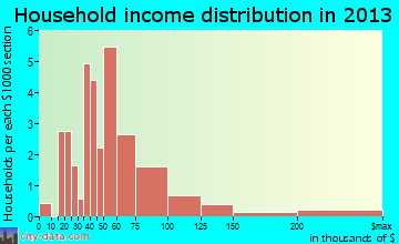 Mead household income distribution