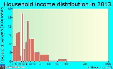 Bayard household income distribution