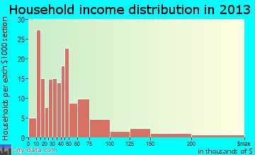 David City household income distribution
