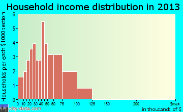 Dannebrog household income distribution