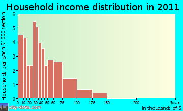 Silverpeak household income distribution