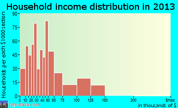 Fallon household income distribution