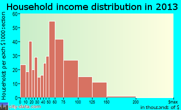 Cold Springs household income distribution