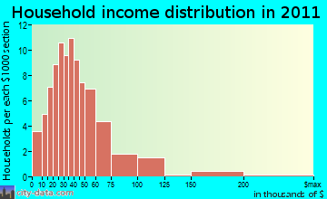 Warren household income distribution