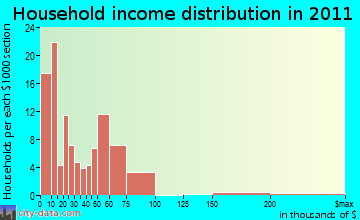Conway household income distribution