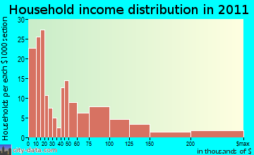 Durham household income distribution