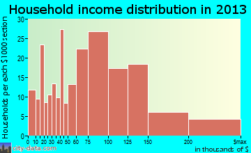 Wood-Ridge household income distribution
