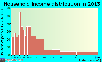 Belmar household income distribution