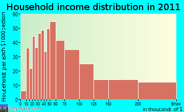 Cedar Grove household income distribution