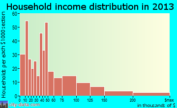 Flemington household income distribution