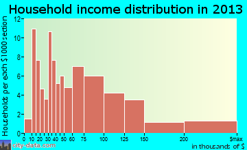 Island Heights household income distribution