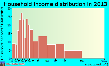 Neptune City household income distribution