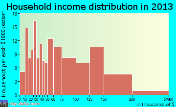 Port Monmouth household income distribution