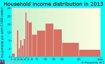 Ramtown household income distribution