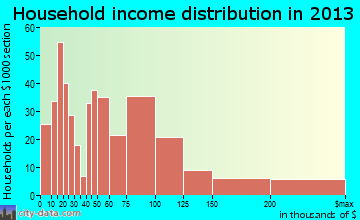 Raritan household income distribution
