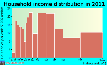 River Vale household income distribution