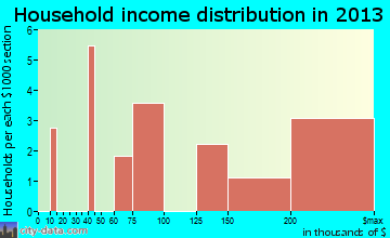 Rockleigh household income distribution
