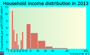 Rosenhayn household income distribution